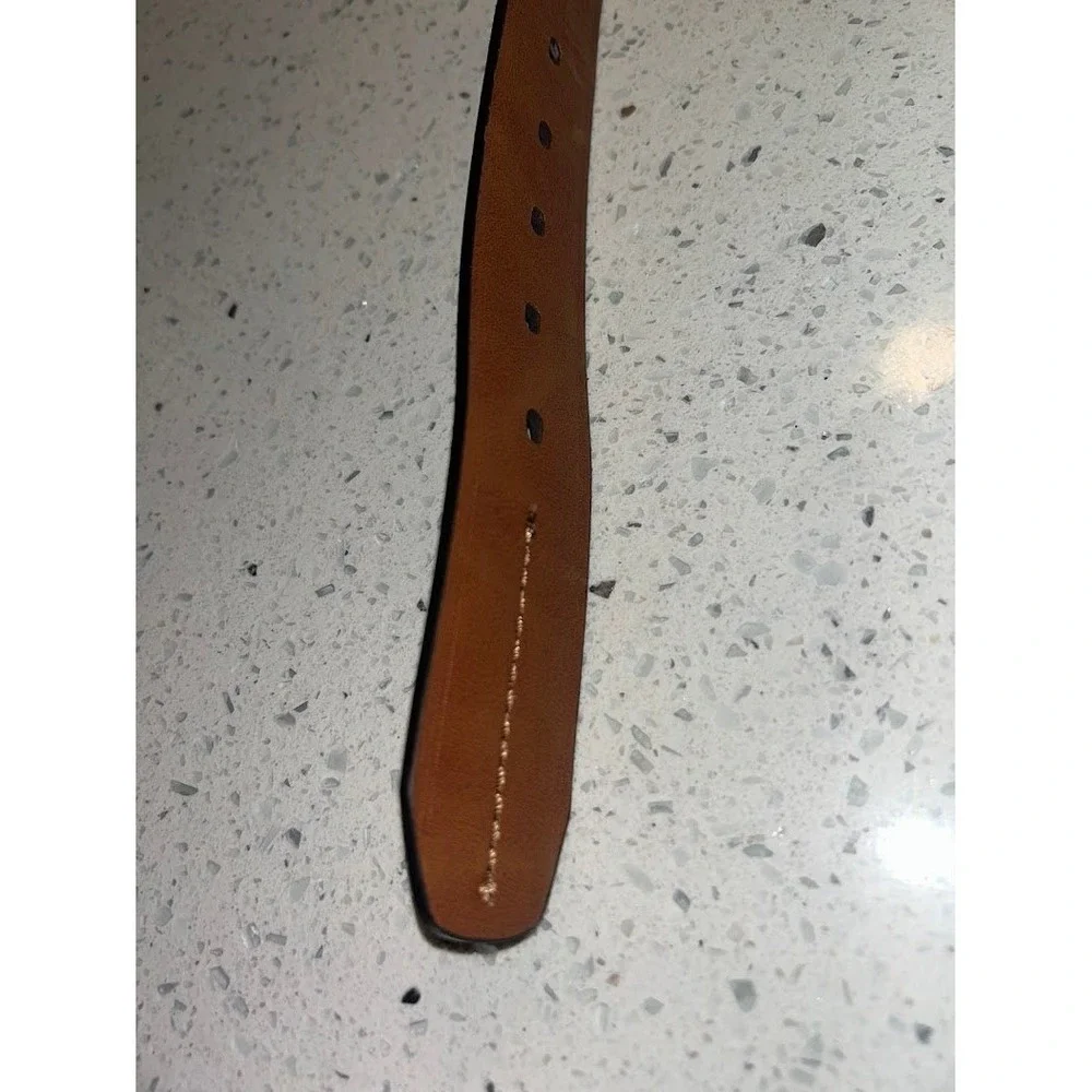 Columbia‎ Mens Brown Synthetic Leather Belt Size 38-40 Casual Outdoor Stitched
